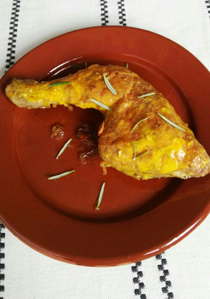 Una foto de Pollo dorado