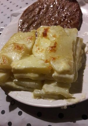Una foto de Milhojas de papas