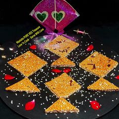 A picture of Kite Shape Til Chikki - Sesame Seeds Kite Shape Chikki.