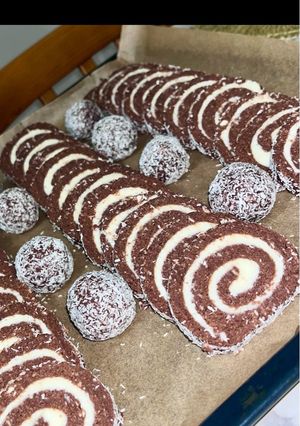 Kókuszos keksztekercs❕ recept fotója