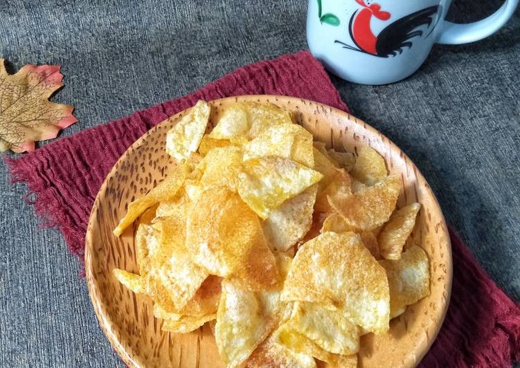 Cara Memasak Cepat Keripik Kentang Renyah Tanpa Baking Soda Sedap Nikmat