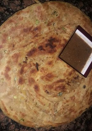 A picture of Masala paratha.