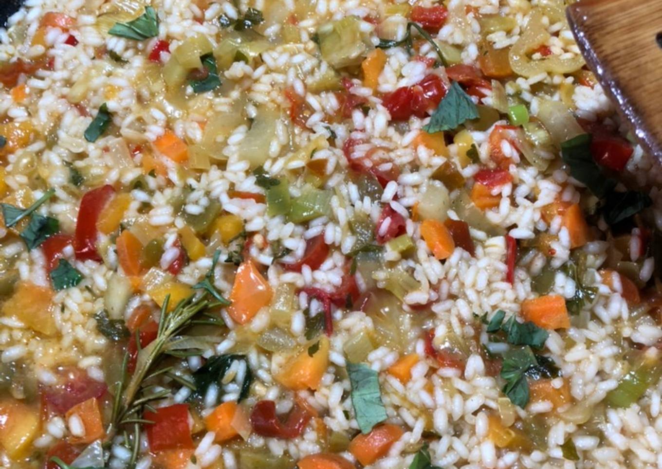 Arroz de verduras con “sabor Mediterráneo”