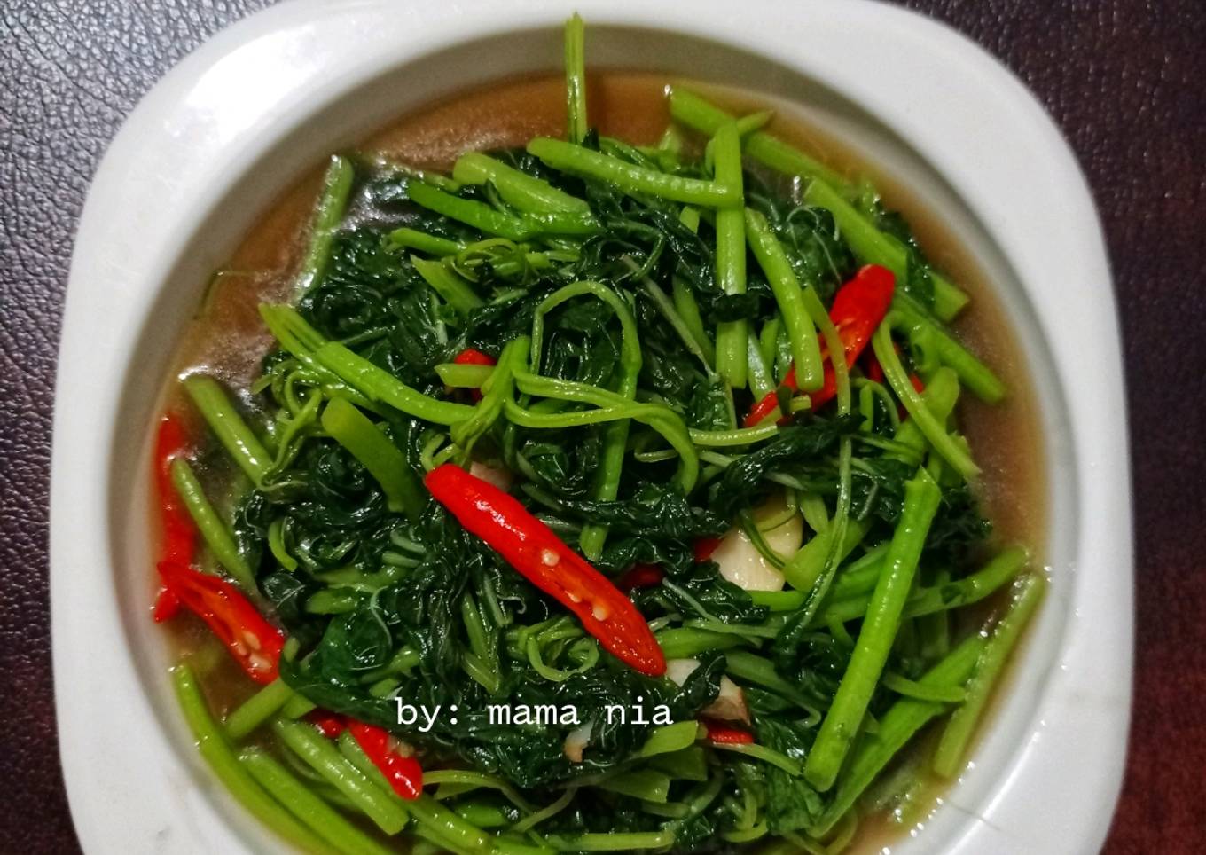 Tumis Bayam Saus Tiram