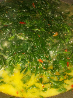 Foto resep Daun singkong masak santan