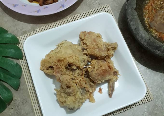 Resep Ayam crispy simpel Resep Ayam crispy simpel