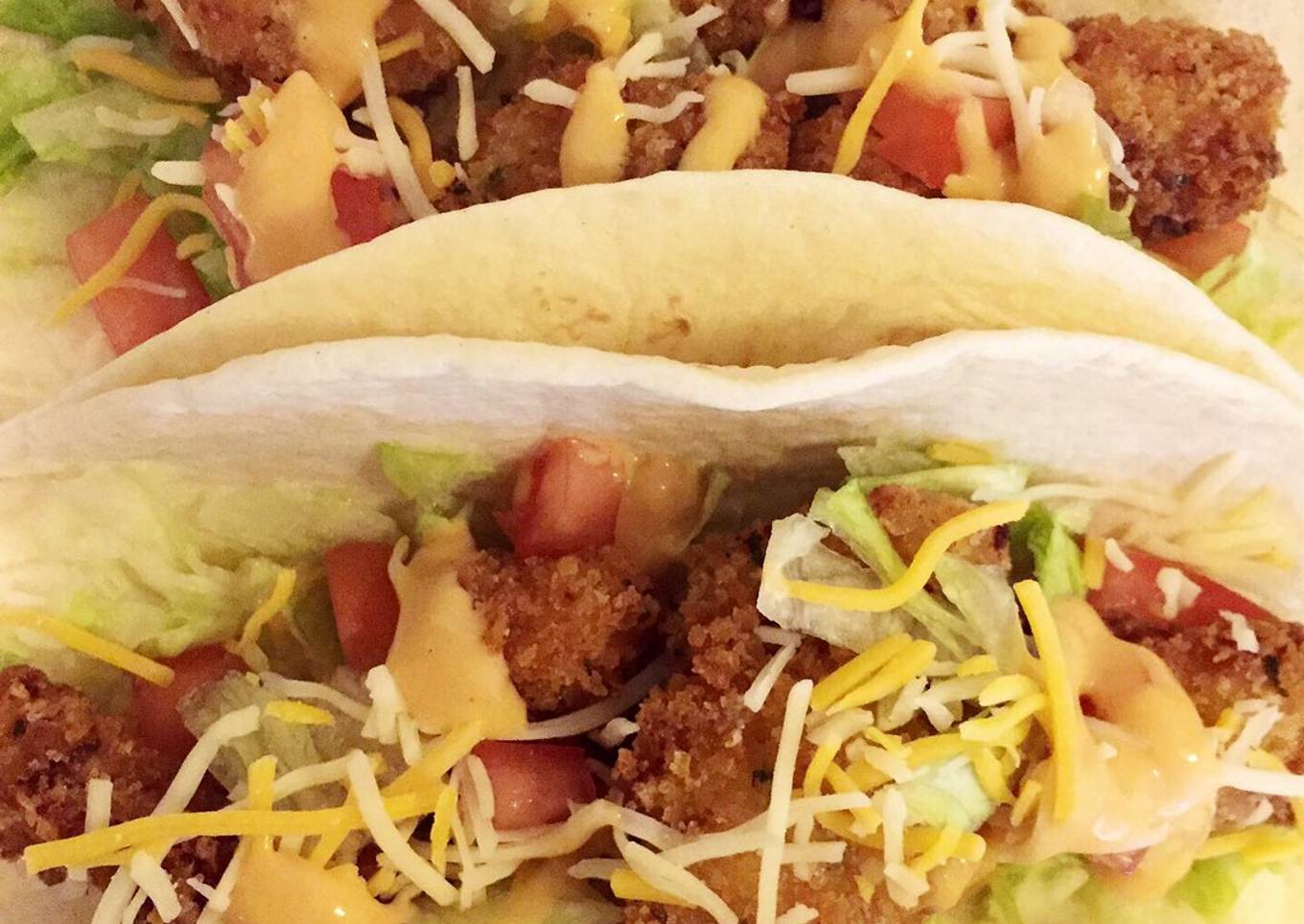 Fried chicken taco / taco ayam goreng