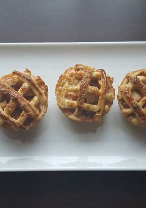 Almás pite muffin (cukormentes) recept fotója