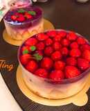 草莓水晶蛋糕