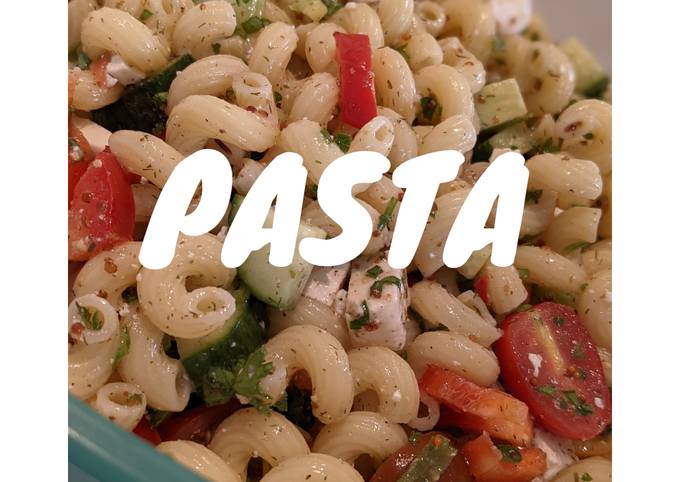 Recipe of Any-night-of-the-week Summer pasta salad |🌱Vegetarian