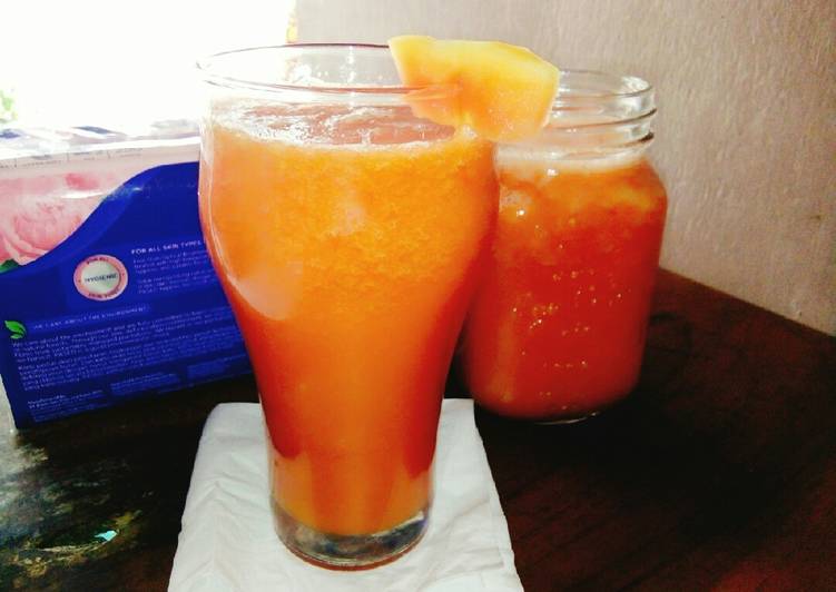 Resep #Juice papaya honeymon Anti Gagal