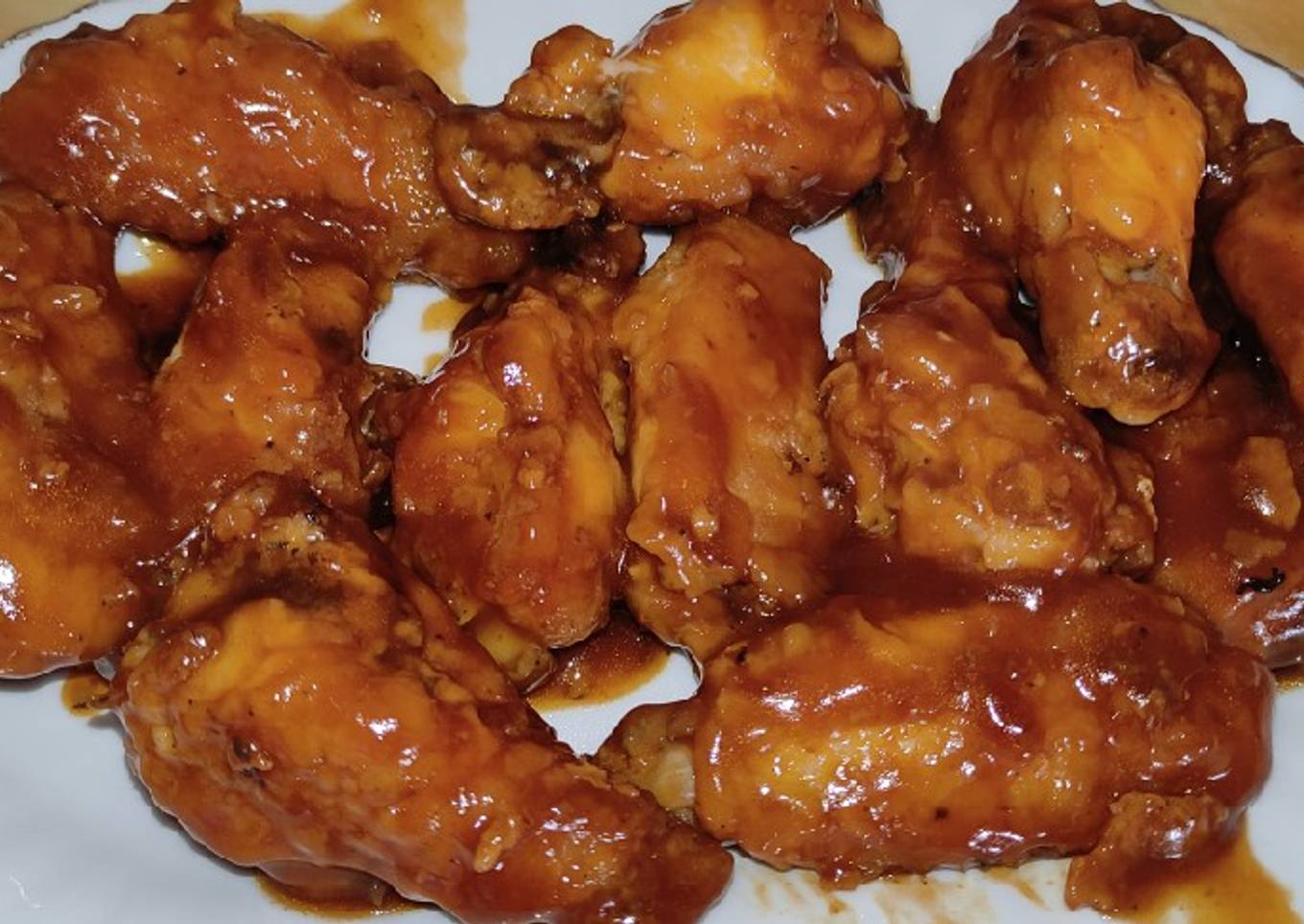 Alitas de pollo en salsa agridulce