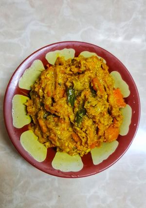 Turmeric Mash / Haldi Bhorta (holud Gudiye in Chakma) রেসিপির প্রধান ছবি