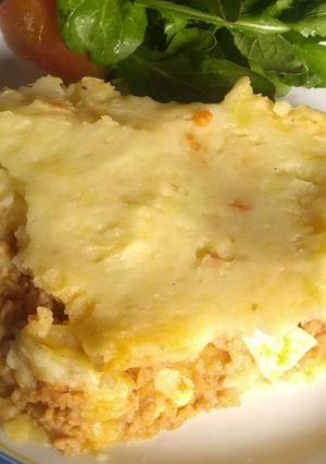 Una foto de Pastel de papa con texturizado de soja