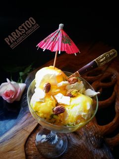 عکسی از دستور بستنی سنتی زعفرانی