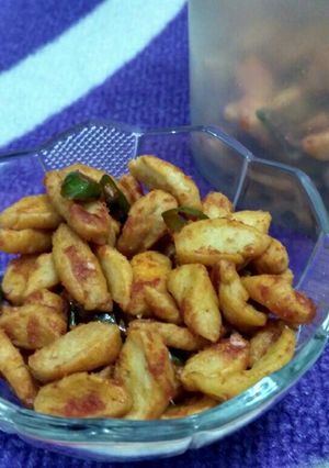 Foto resep Biji Ketapang Pedas Gurih