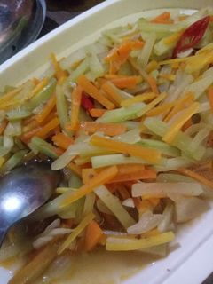 Foto resep Tumis labu waluh dan wortel sederhana simple