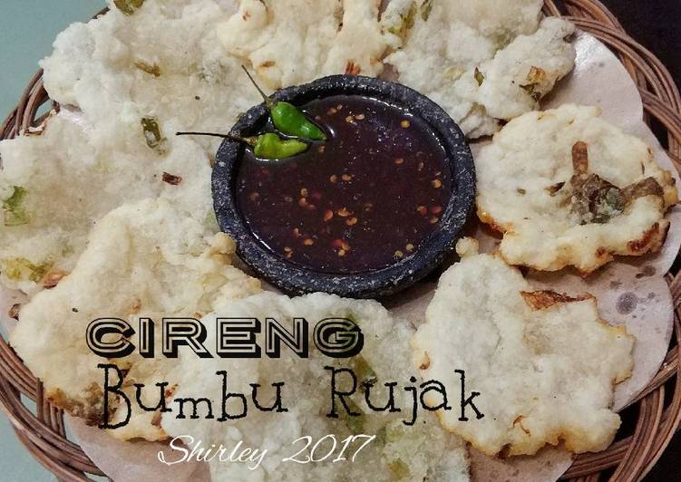 Cireng + bumbu Rujak🌶️🌶️🌶️enakk👍