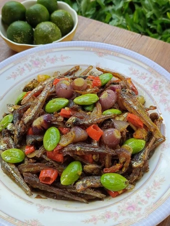 Recipe Sambel Bawang Teri pete the  Makes Drooling Really delicious