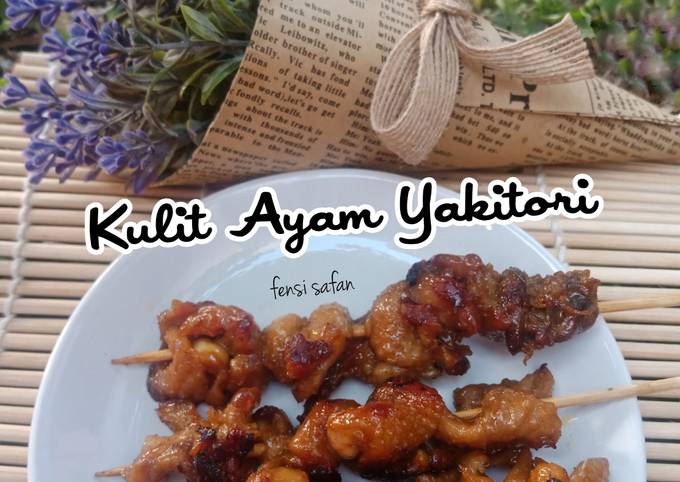 Kulit Ayam Yakitori (Sate ala Jepang)