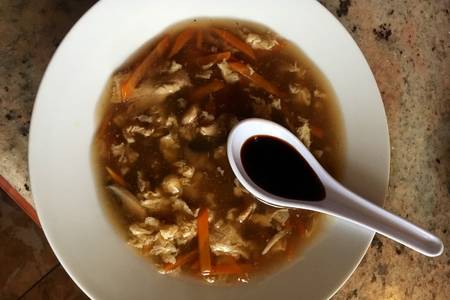 Édes-savanyú-csípős kínai leves, Abariel módra recept foto