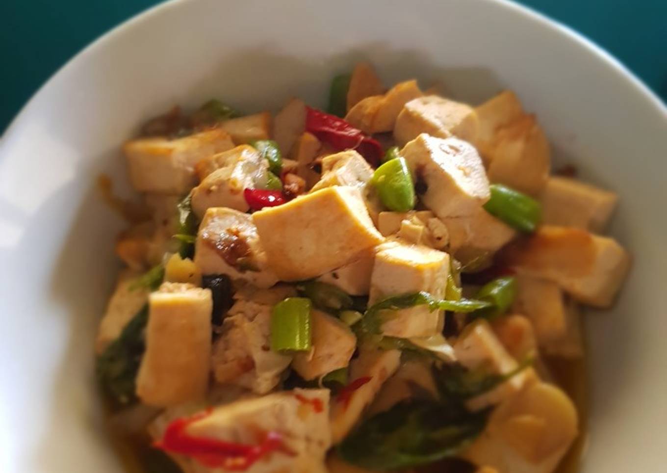 Oseng tahu putih