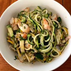 A picture of Prawn Zucchini Pasta.