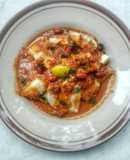 Gemblong (getuk) singkong tahu sambel kecap