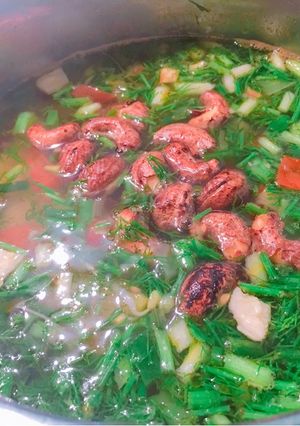 Hình của món Canh chua hạt điều.