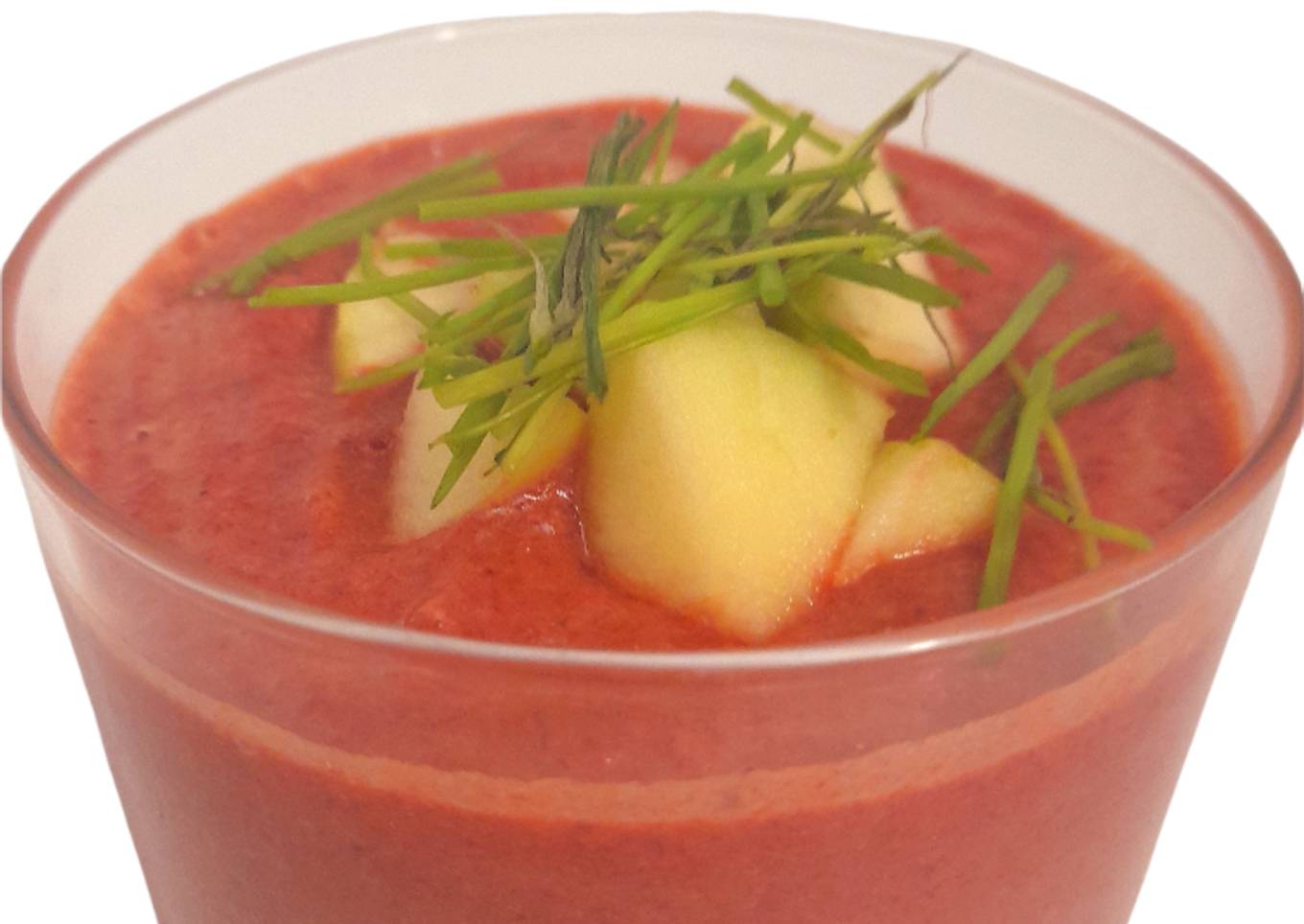 Soupe froide de betterave et pomme