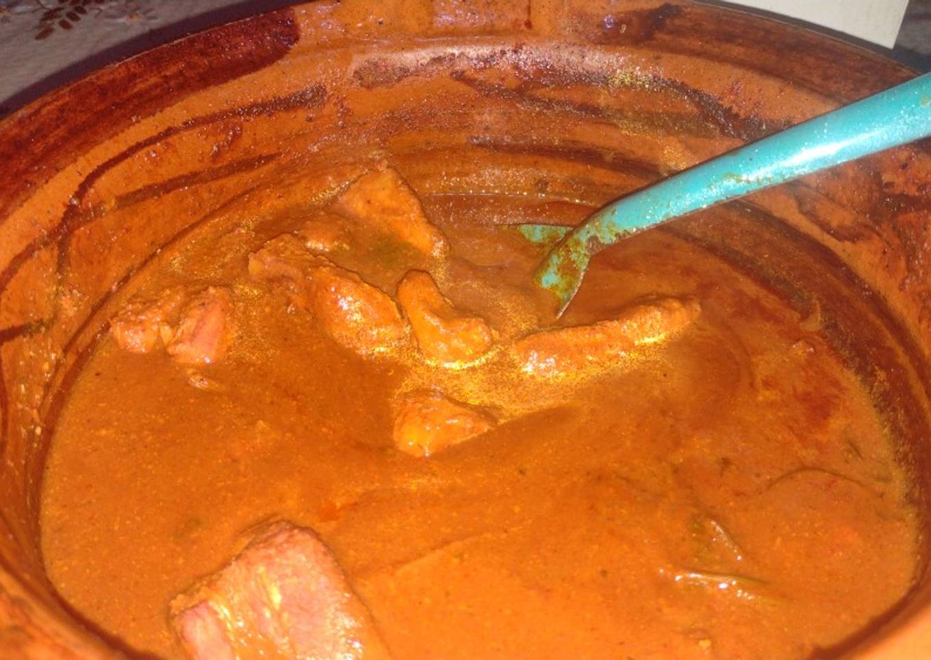 Costilla de cerdo en salsa de guajes