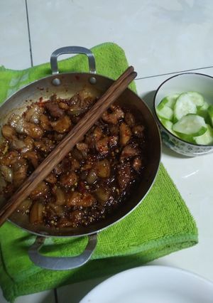 Hình của món Thịt heo kho quéo.
