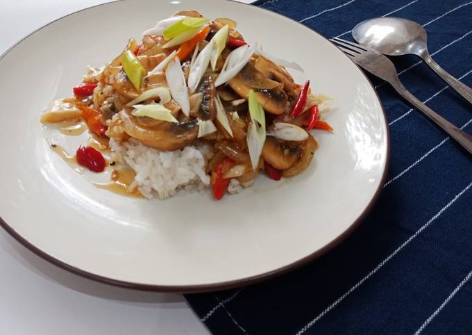 Cara Memasak Jamur Lada Hitam (Blackpepper Mushroom) Simpel