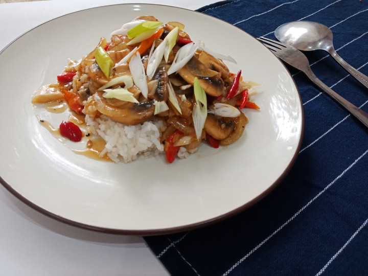 Cara Memasak Jamur Lada Hitam (Blackpepper Mushroom) Simpel