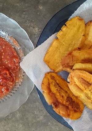 Foto resep Pisang goreng geprek sambal terasi