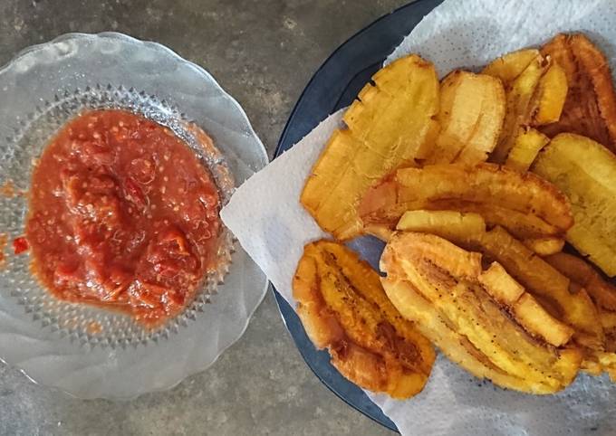 Pisang goreng geprek sambal terasi