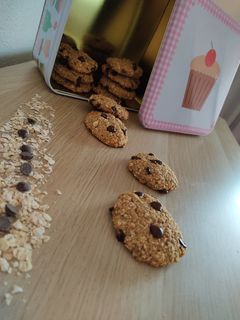 Una foto de Galletas de avena y plátano