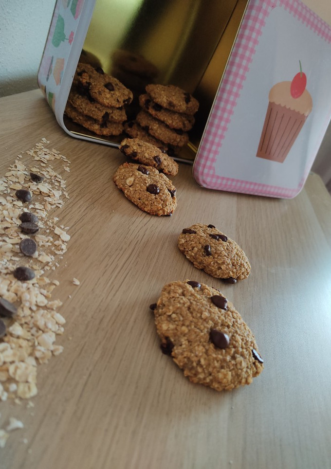 Una foto de Galletas de avena y plátano