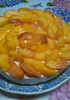 Foto di Semifreddo pesche è interno yogurt fragole ☺