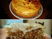 Una foto de cheesecake de zanahoria