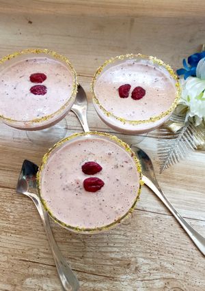 A picture of Chettinad black rice dessert.