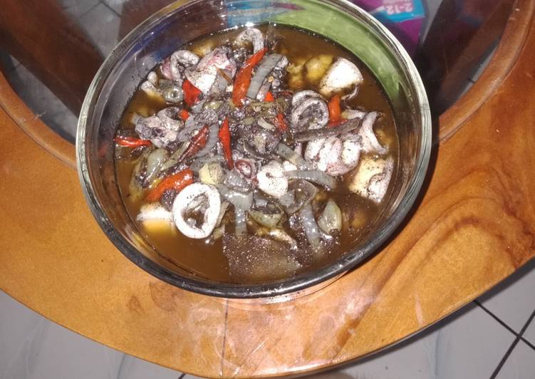 Resep Cumi saos tiram cabe ijo yang Lezat