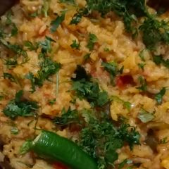 A picture of Vegetable masala khichdi.
