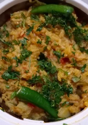 A picture of Vegetable masala khichdi.