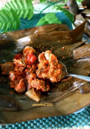 Foto resep Pepes Ati Ampela Bumbu Pedas