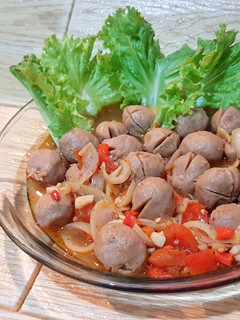 Foto resep Bakso sambal iris