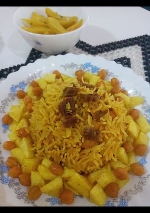 عکسی از دستور دمپخت نخود و گوشت گوسفندی