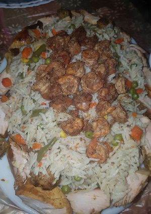 صورة لوصفة رز بالخضار