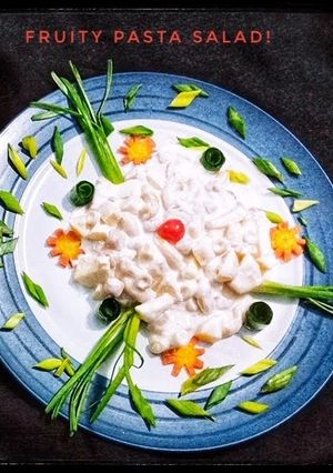 A picture of Fruity Pasta Salad!❣️❣️.