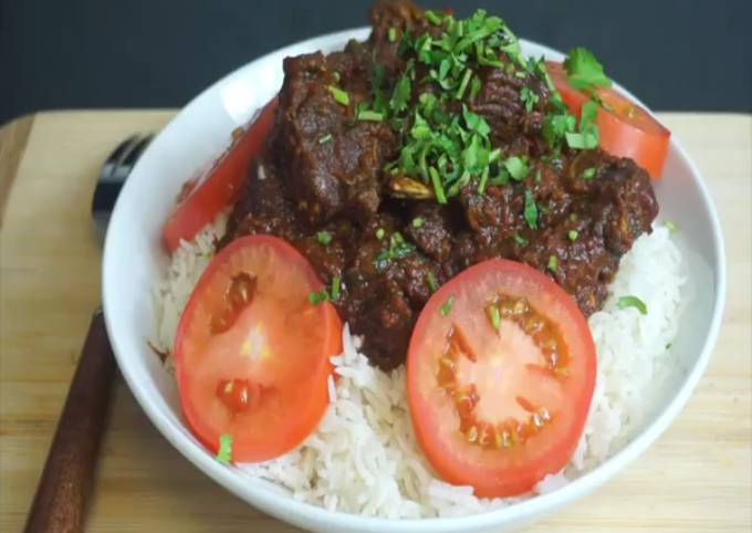 Indian goat meat curry masala
